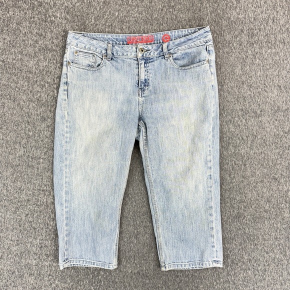 New York & Company Denim - Y2K Style New York & Company Curvy Soho‎ Capri Jeans Stretch Denim Women's 12